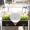 White Elevated Garden Box with Greenhouse Cover & Drainage Hole